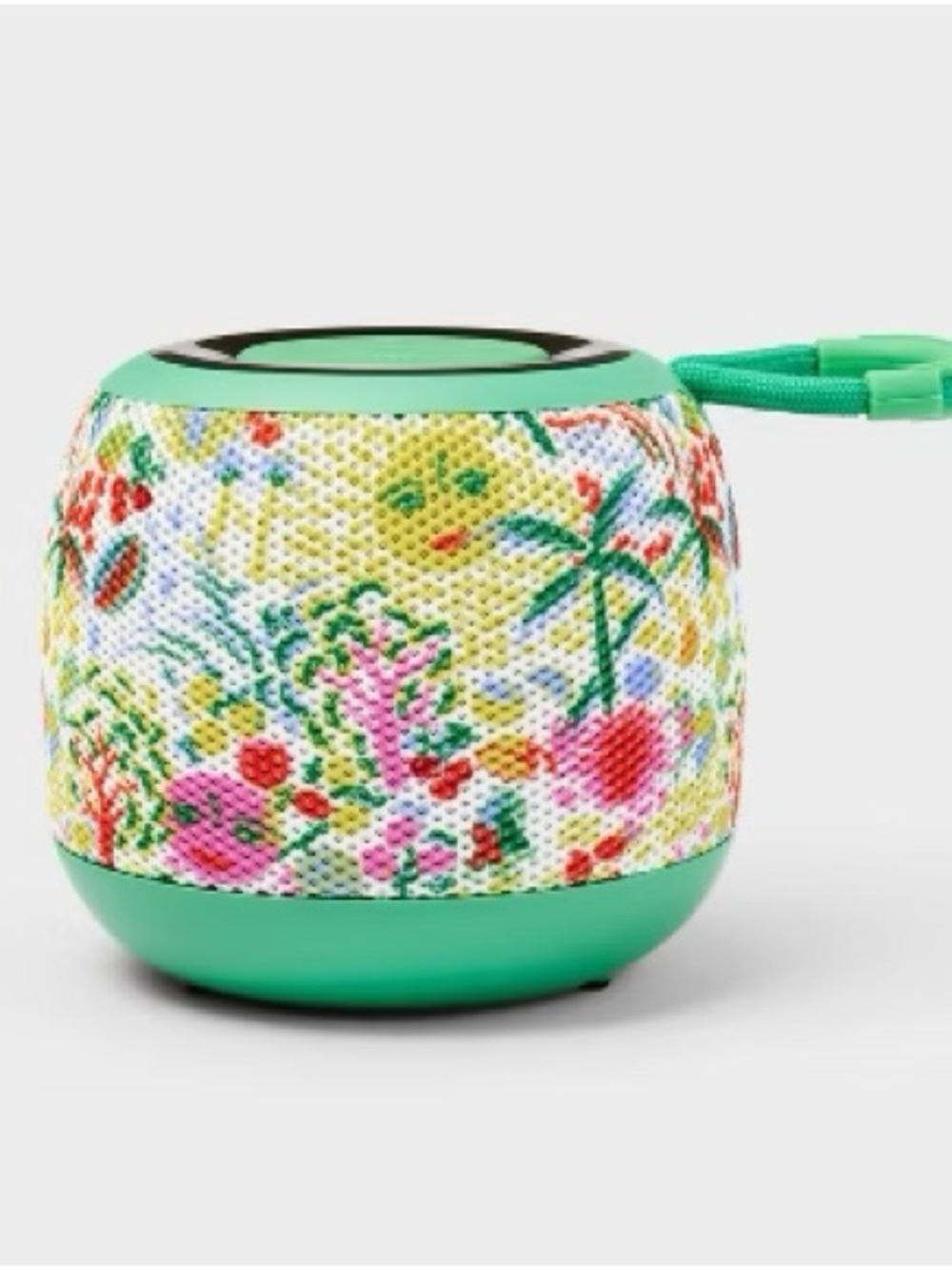 Portable Floral Bluetooth Speaker in Mint Green